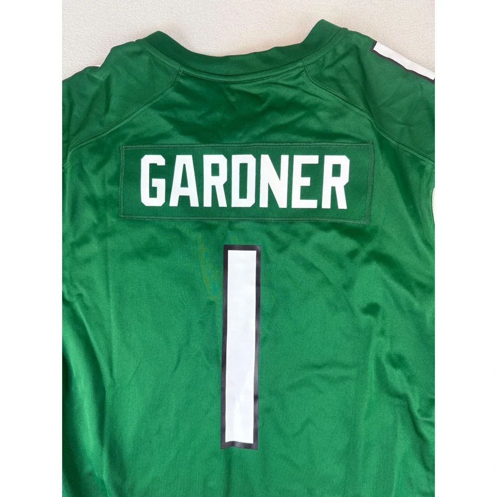 Nike Football Jersey Mens XXL Green Sauce Gardner New York Jets 1 NFL On Field
